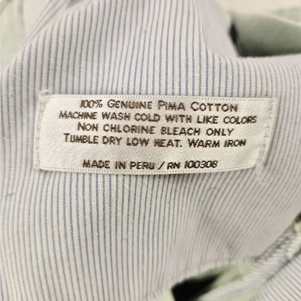Peter Millar Men's Flat Front Chino Shorts Size 36, Green, Pima Cotton